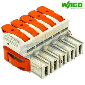 Conector cu 5 poli ordonati pentru conductor 16 mmp WAGO 832-1105-037-000 Mama 2