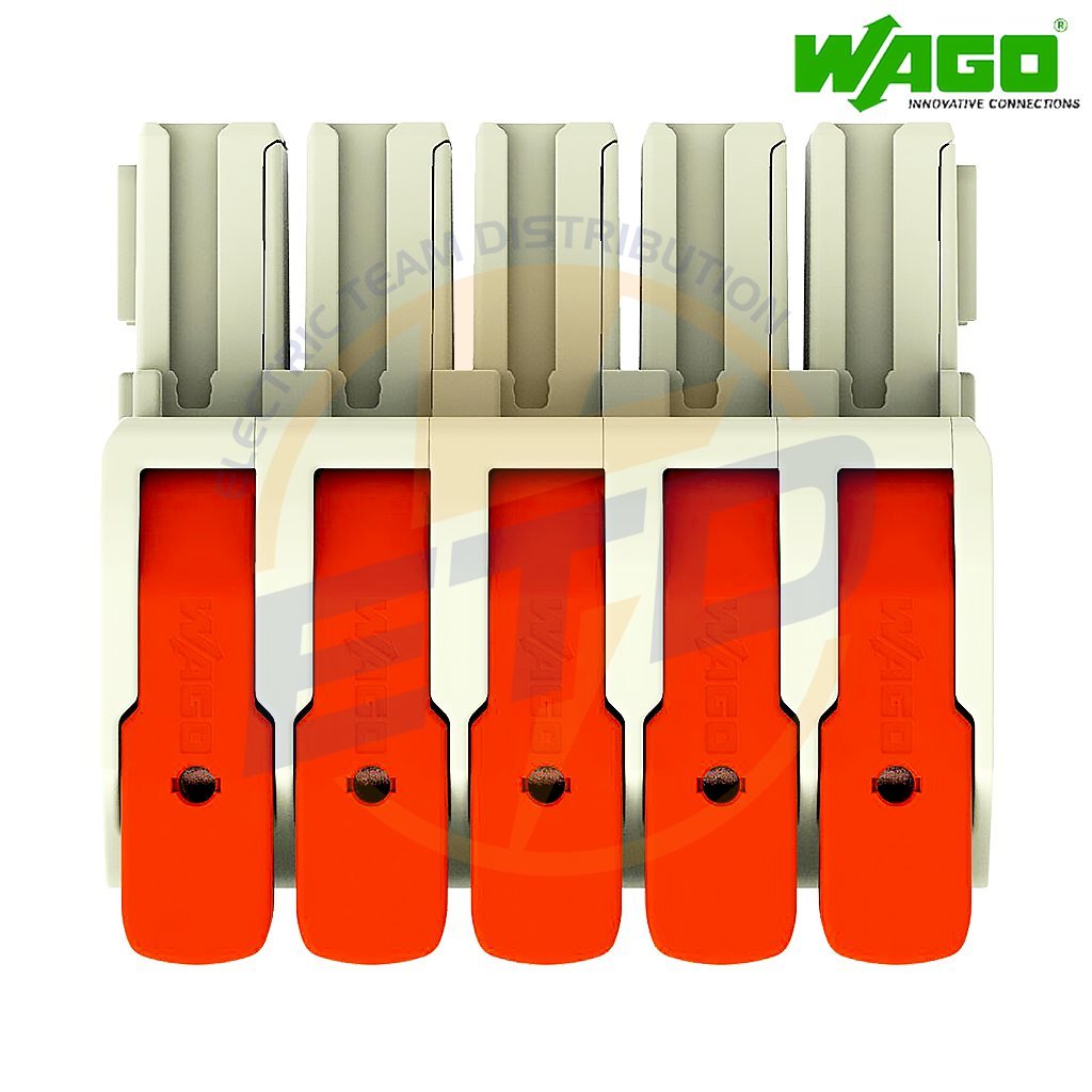 Conector cu 5 poli ordonati pentru conductor de 16 mmp WAGO 832-1105 Mama fara blocaj 4