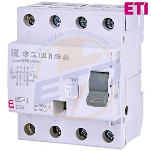 Protectie diferentiala selectiva trifazata RCCB ETI EFI-4 Tip A S 63A 300mA 10kA