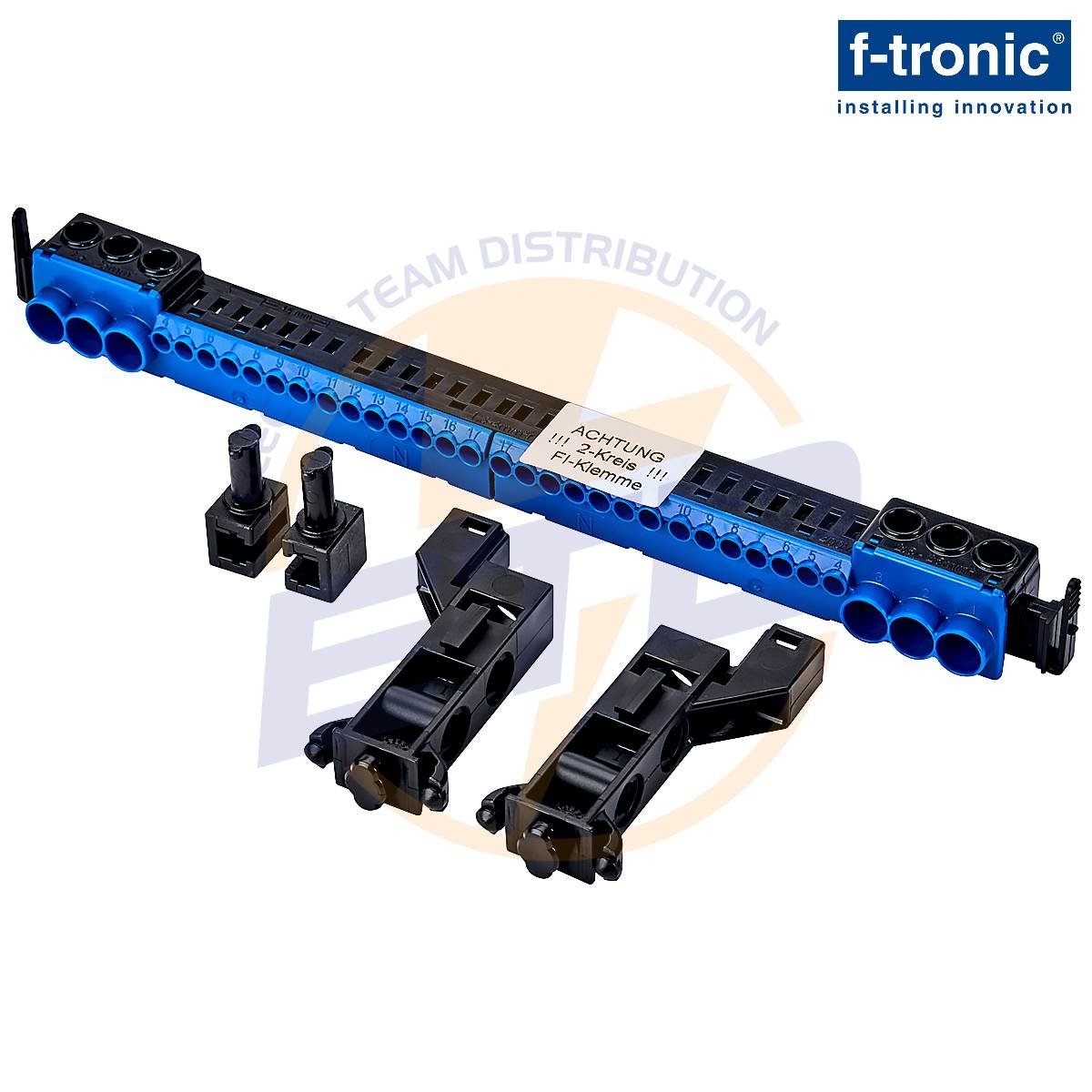 Tablou metalic aplicat 72 module F-tronic FV2-3, bara PE-N push-in - Bara Nul