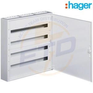 Tablou metalic aparent 144 module 4x36 cu plastroane HAGER FW436W