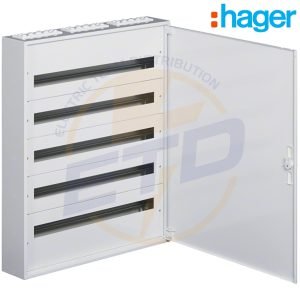 Tablou metalic aparent 180 module 5x36 cu plastroane HAGER FW536W