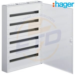 Tablou metalic aparent 216 module 6x36 cu plastroane HAGER FW636W