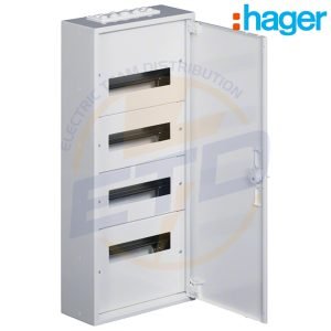 Tablou metalic aparent 48 module 4x12 cu plastroane HAGER FW412W