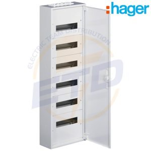 Tablou metalic aparent 72 module 6x12 cu plastroane HAGER FW612W