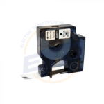 Etichete compatibile 12mm x 7m negru/alb Dymo S0720530 45013, pentru gama Dymo LabelManager si Aimo D1600