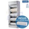 Tablou electric exterior izolat IP65, 48 module, F-TRONIC Neptun48 - Cu capac mascare cabluri