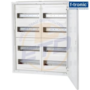 Tablou metalic aplicat 96 module F-tronic FV2-4, bara PE-N push-in