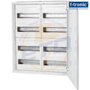 Tablou metalic aplicat 96 module F-tronic FV2-4, bara PE-N push-in