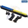 Tablou metalic aplicat 96 module F-tronic FV2-4, bara PE-N push-in - Bara combinata de Nul si PE cu conexiuni push-in F-Tronic