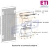Tablou multimedia aparent 4x12 ETI ECT48 MEDIAPO - Accesorii