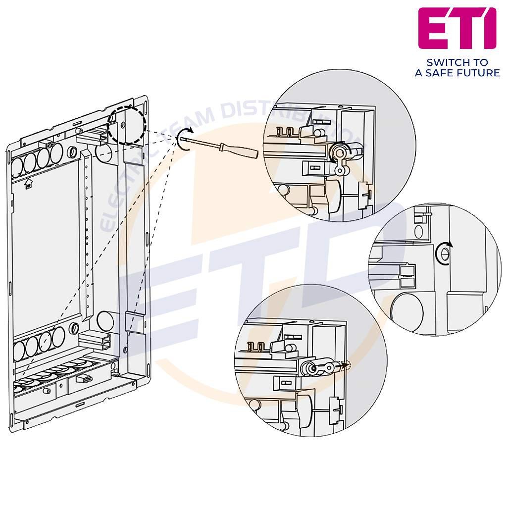 Tablou multimedia incastrat ETI ECG70H MEDIA-I cu montaj in pereti casetati Tablou multimedia incastrat ETI ECG70H MEDIA-I cu montaj in pereti casetati
