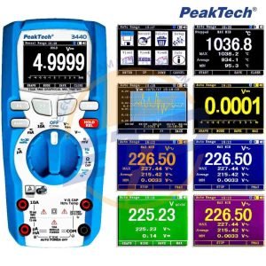 Multimetru profesional cu ecran grafic PeakTech 3440