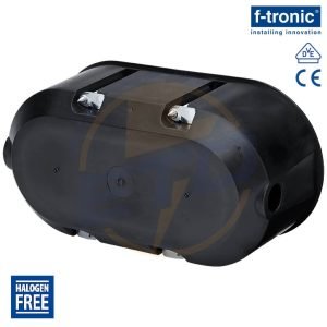 Doza dubla rezistenta la foc cu montaj in rigips F-Tronic BS118 2 x fi74 mm, A54 mm