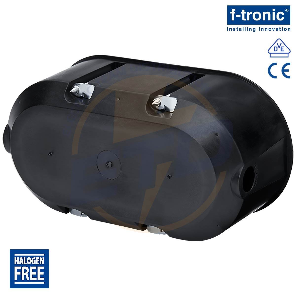 Doza dubla rezistenta la foc cu montaj in rigips F-Tronic BS118 2 x fi74 mm, A54 mm Doza dubla rezistenta la foc cu montaj in rigips F-Tronic BS118 2 x fi74 mm, A54 mm