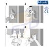Instructiuni de montaj - Doza dubla rezistenta la foc cu montaj in rigips F-Tronic BS118 2 x fi74 mm, A54 mm